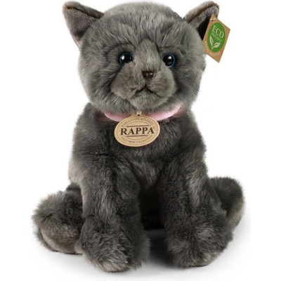 Rappa Плюшена играчка Rappa Еко приятели - Британска сива котка, 25 cm (230767)
