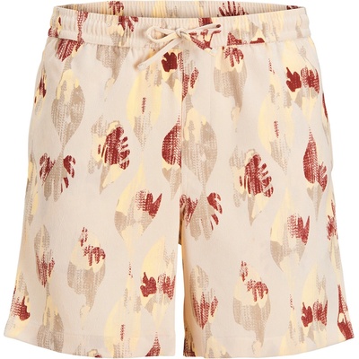 Jack and Jones Поларени къси панталони Jack and Jones Men's Fleece Jogger Shorts - Antique White