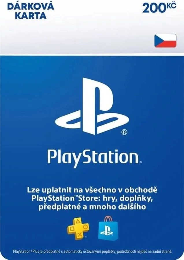 PlayStation Store dárková karta 200 Kč