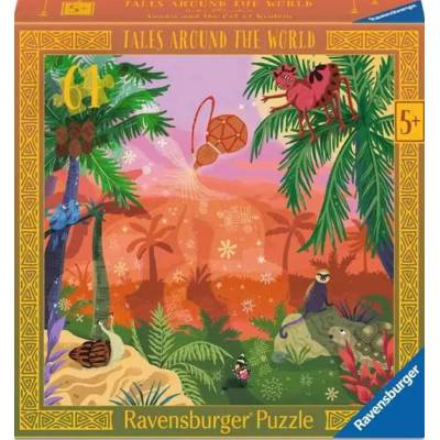 RAVENSBURGER Čtvercové Anansi a hrnec moudrosti 64 dílků