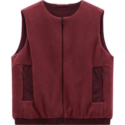 Jeanne Baret Дамски поларен елек Jeanne Baret Women's Rochefort Cargo Vest Synthetic vest - Plum - размер 34 (EU) (132-1516-0311)
