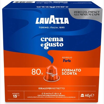 Кафе капсули алу. Lavazza Nespresso Crema e Gusto Forte, 80бр