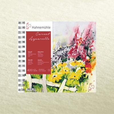 Hahnemühle CARNET AQUARELLE 400gr m2 15 listov 19x20 CM