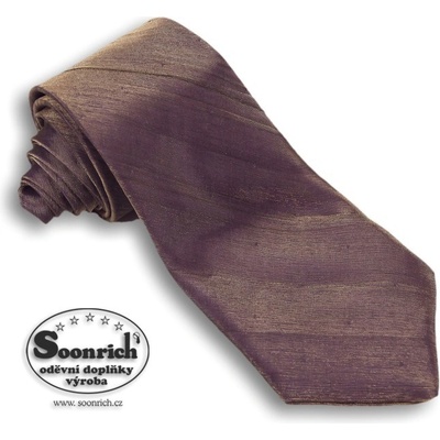Soonrich kravata zlatofialová luxus klx011