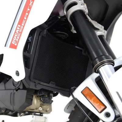 R&G hliníková mřížka chladiče Ducati DESERT-X (2022-23) černá
