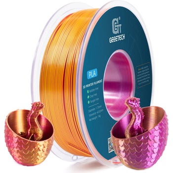 GEEETECH PLA Silk Tri-Color Red+Gold+Purple - 1, 75 mm / 1000 g (700-001-1589)