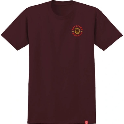 Spitfire Bighead Classic Prints pánske tričko s krátkym rukávom maroon red & yellow