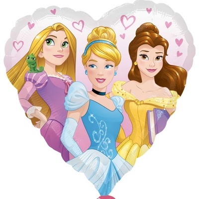 Amscan Princess srdce 43 cm