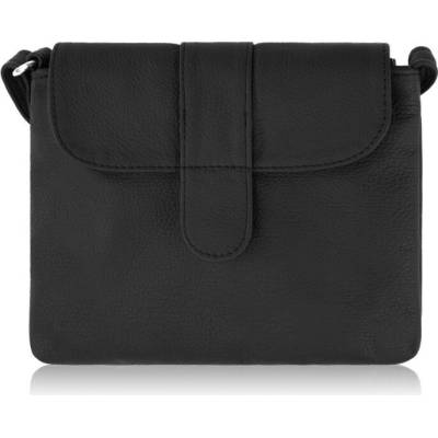 Arwel dámská kožená crossbody kabelka Imani Černá