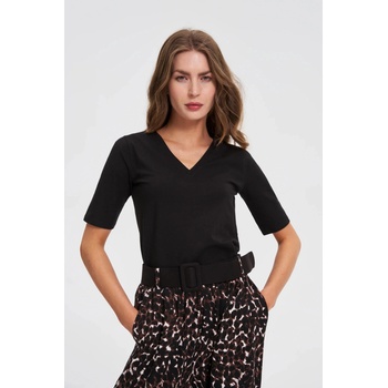 Moodo Черен basic топ с 3/4 ръкав Moodo Moodo | Cheren | ЖЕНИ | XS