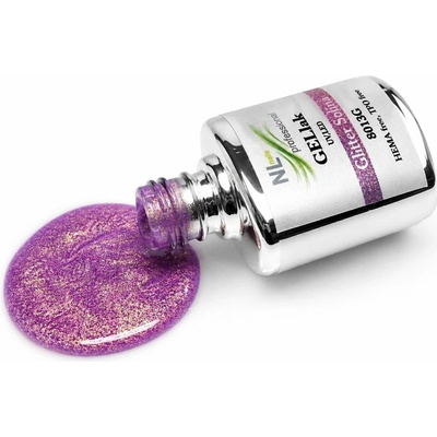 NL nails professional UV LED Gellak GLITTER SOLINA 8 ml