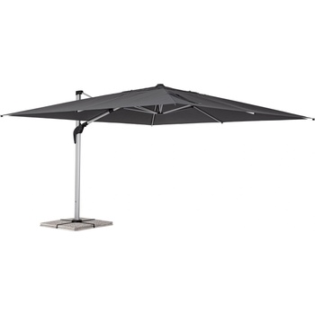 Bizzotto Градински чадър ARIES тъмносив, 4x4 м (0795755)