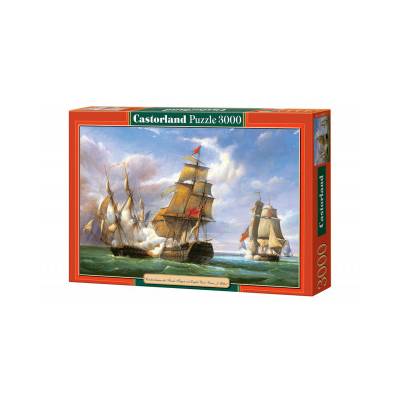 Puzzle 3000 Kopia Walki między francuskimi i angielskimi statkami C-300037-2