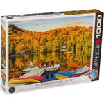 EUROGRAPHICS Пъзел Eurographics от 1000 части - Хижа край езерото в Квебек (60005427)
