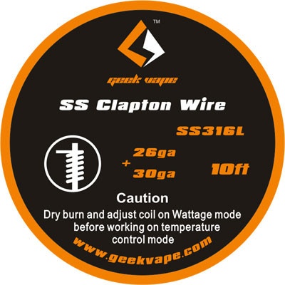 GeekVape Clapton SS316 Tape Wire 3m 26GA + 30GA