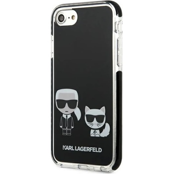 Image 1 of KARL LAGERFELD Гръб Karl Lagerfeld TPE Karl and Choupette Case за iPhone 7/8/SE2020/SE2022 - Черен