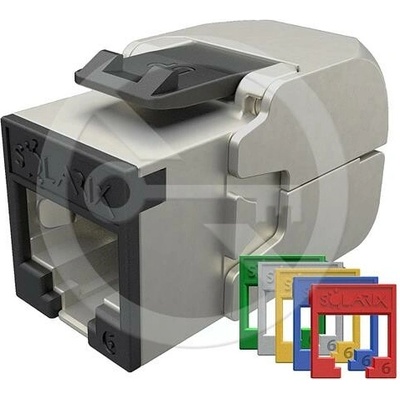 SOLARIX RAL FIT keystone CAT6, STP RJ45, samorezný