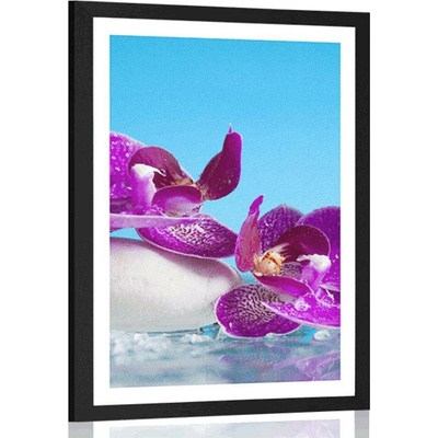 Plakát s paspartou wellness zátiší - 40x60 white