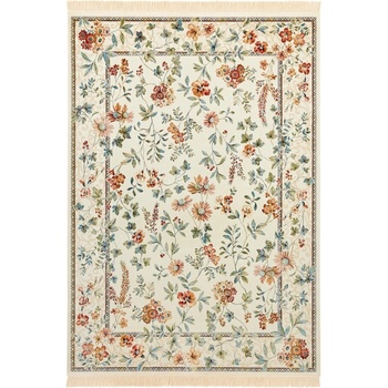 Image 1 of Hanse Home Кремав килим от вискоза 195x300 cm Oriental Flowers - Nouristan (104376-195x300)