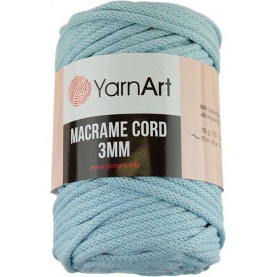 Macrame Cord 3 mm 760 světle modrá YarnArt
