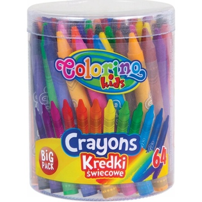 Colorino Kids farebné voskovky 64 ks vo valci