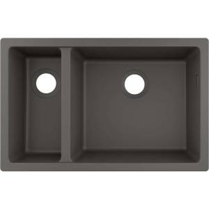 Hansgrohe - Гранитна мивка с подставка S510-U635, каменно сиво 43433290 (43433290) Мивка за вграждане