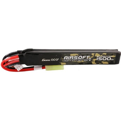 Gens ace 25C 1500mAh 2S1P 7.4V Nunchuck 2X Airsoft Gun Lipo baterie s mini Tamiya konektorem