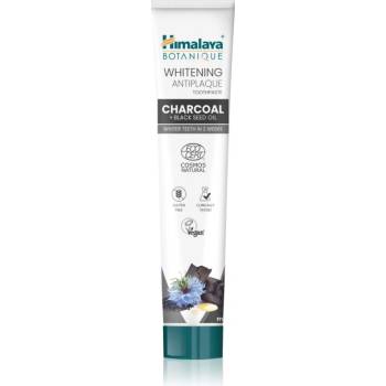 Himalaya Whitening Antiplaque Charcoal + Black Seed Oil избелваща паста за зъби с активен въглен 75ml
