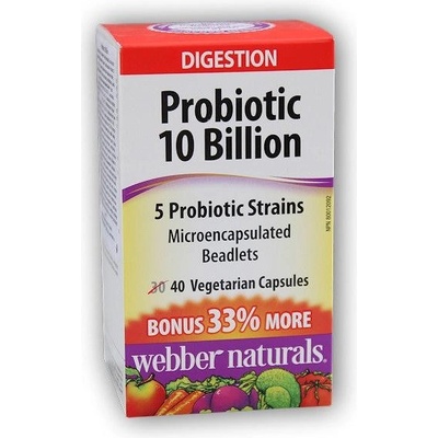 Webber Naturals ProBiotiká 10 miliárd 40 kapsúl