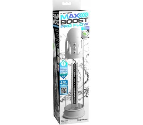 Pipedream Pump Worx Max Boost Pro Flow White/Clear