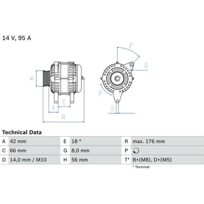 generátor BOSCH 0 986 038 791