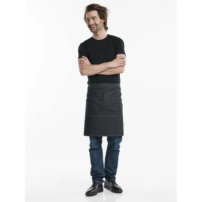 Chaud Devant Gastro zástěra Black Denim Black