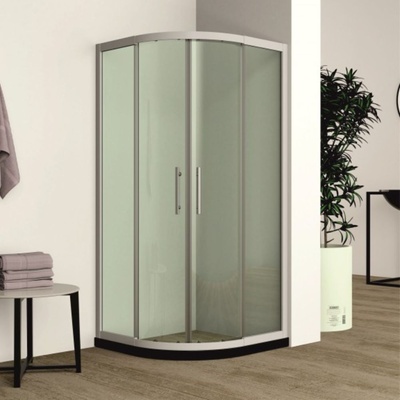 Inter Ceramic Душ кабина за баня Modo бяла, регулируема 100/190