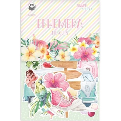 P13 Papírové výřezy Ephemera Summer vibes, 16ks