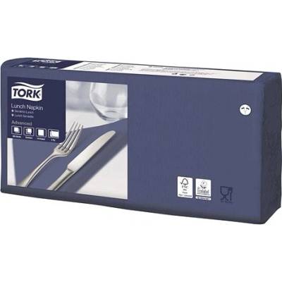 TORK papírové ubrousky 2V tmavě modré 200ks 33x33cm