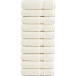 vidaXL Премиум кърпи за ръце SOLUND 10 бр кремави 50x100 см 600 gsm (137475)