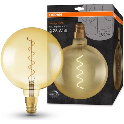 Osram 4058075269729 LED A+ A++ E E27 tvar globusu 5 W teplá bílá