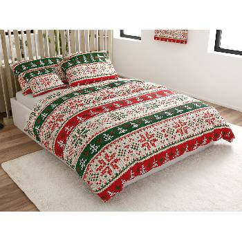 Textilomanie Obliečky z mikrovlákna FROSTED CHRISTMAS farebné 70x90 140x200