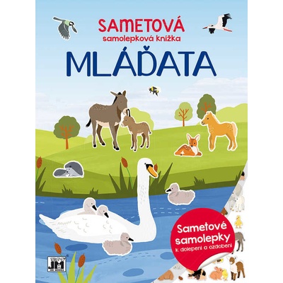 Jiri Models Sametová samolepková knížka Mláďata