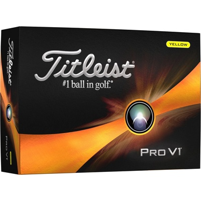 Titleist Pro V1 2023 žluté 12 ks