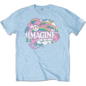John Lennon Rainbows, Love & Peace Light Blue 2XL Риза (JLTS02MBL05)