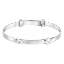 D for diamond Detský strieborný náramok s diamantom B5484