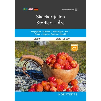 Mapa Skäckerfjällen – Storlien - Are 1:75 000