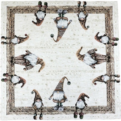 Mondo Vánoční gobelínový ubrus 90x90 cm Chenille IT05 Béžová 90x90 cm