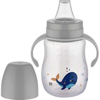 BabyJem Неразливаща чаша BabyJem - 250 ml, сива (749)