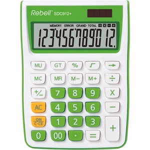  Настолен калкулатор Rebell SDC912+ Зелен (SDC912) Калкулатори