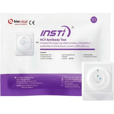 BioLytical Laboratories Inc. Test na Hepatitidu C (žloutenku C) - HCV INSTi 1 ks