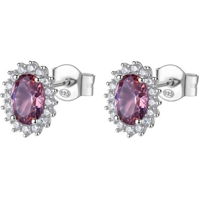 BROSWAY stříbrné náušnice Fancy Tender Pink BWFTP16