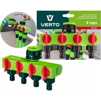 VERTO rozdeľovač 4 ventily 15G761