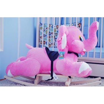 Smyk Hojdacia plyšová hračka ružový slon